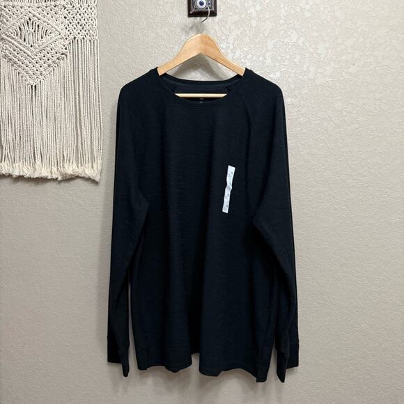 NWT goodfellow & co men’s sz XXl black crew neck pull over heavy weight tee - Picture 1 of 7